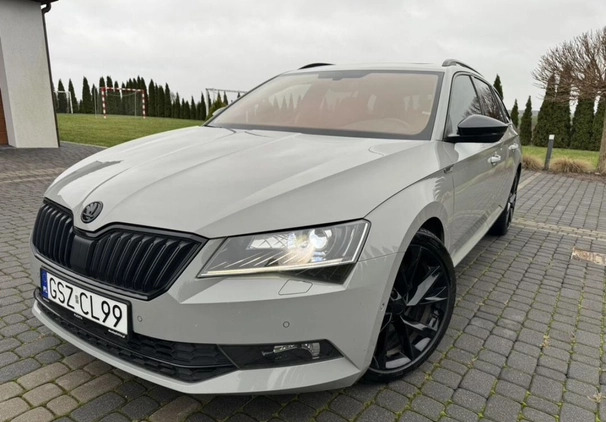 Skoda Superb cena 94900 przebieg: 206000, rok produkcji 2018 z Jeziorany małe 596